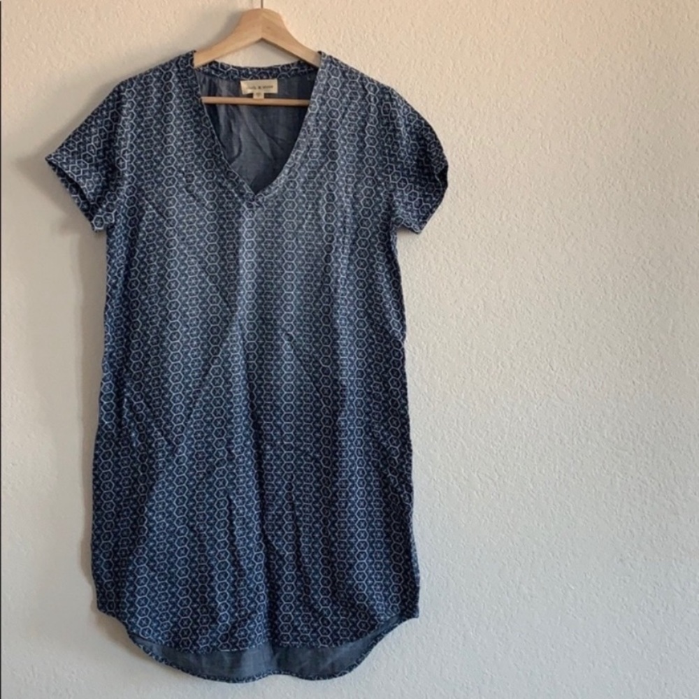 NWOT Cloth & Stone Anthropologie | chambray denim shirt dress